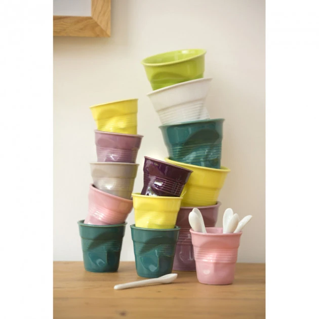 Grosses soldes ???? Gobelet Froissé Blanc 33cl Revol ???? 2 Grosses soldes ???? Gobelet Froissé Blanc 33cl Revol ???? – Image 2