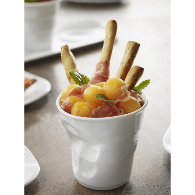 Grosses soldes ???? Gobelet Froissé Blanc 33cl Revol ???? 3 Grosses soldes ???? Gobelet Froissé Blanc 33cl Revol ???? – Image 3